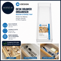 iDesign Desk Drawer Organiser Makeup Kitchen Utensils Medium Storage Large