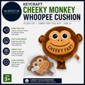 Keycraft Cheeky Monkey Whoopee Cushion Plush Toy Funny Fart Gag Gift Age 3+ New