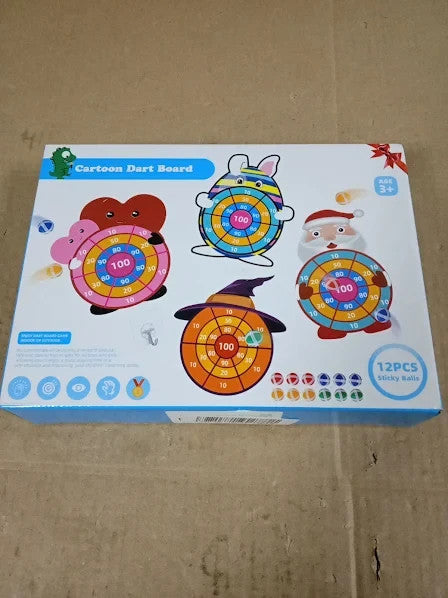Easter Gifts Kids 76cm Easter Decorations Dart Board Set 12 Sticky Balls 3+ New