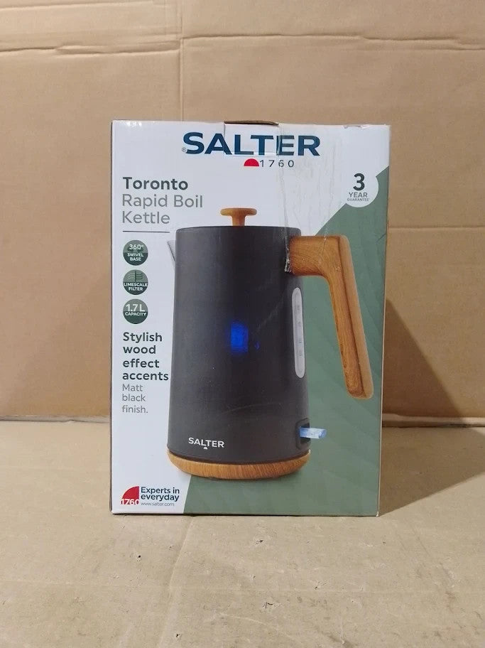 Salter Toronto 1.7L Kettle 3kw Rapid Boil Limescale Filter Water Level Indicator