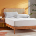 Sonive Single Fitted Sheet Brushed Polyester Deep Pocket 30cm Bedding White New