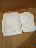 Linen Home Pintuck White Duvet Set Pinch Pleat Soft Microfibre Double 200x200cm