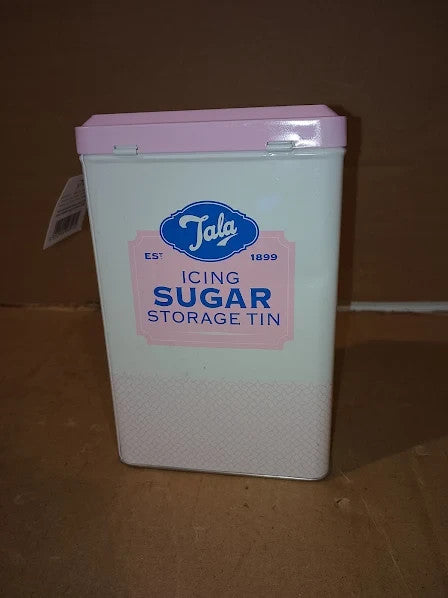 Tala Originals Metal Pink Cream Nostalgic Design Storage Tin 18.5x18.5x19cm