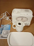 Swan STM201N Vintage Teasmade Traditional Dial Clock Rapid Boil Alarm 31x20cm