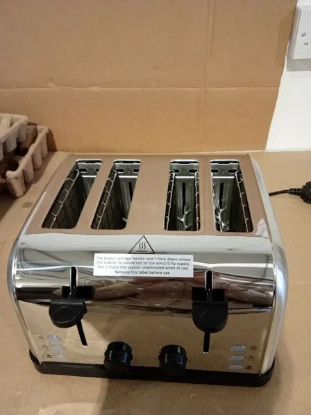 Russell Hobbs 18790 4 Slice Toaster 1500W Stainless Steel 26.3x29.5x17.9cm New