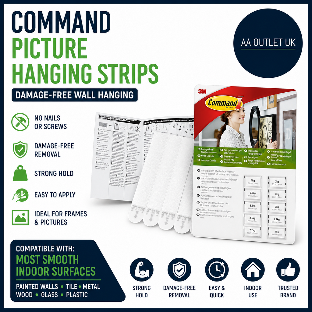 Command Picture Hanging Wall Strips Value Pack Medium Large Damage Free Design