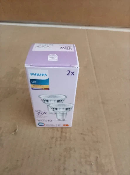 Philips LED Classic Spot Light Bulb 2 Pack Warm White 2700K GU10 35W New