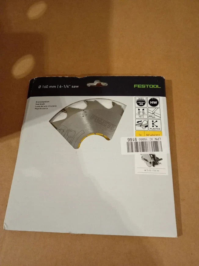 Festool Panther Saw Blade 160x2.2x20 PW12 High Speed Steel Silver