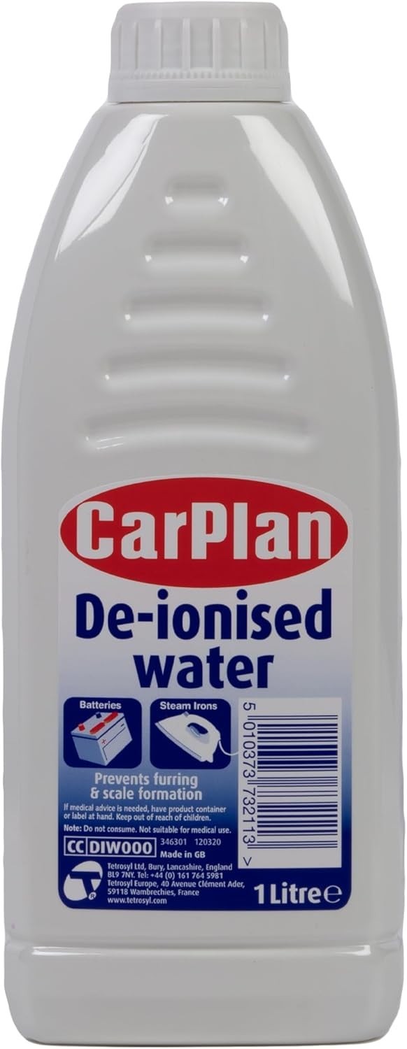 CarPlan DIW000 De Ionised Water 1 L Automotive Exterior Window Unscented New