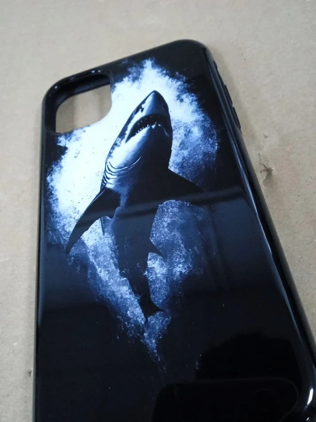 Animal Designs By Dennex Great White Shark Phone Case For iPhone 11 Black New