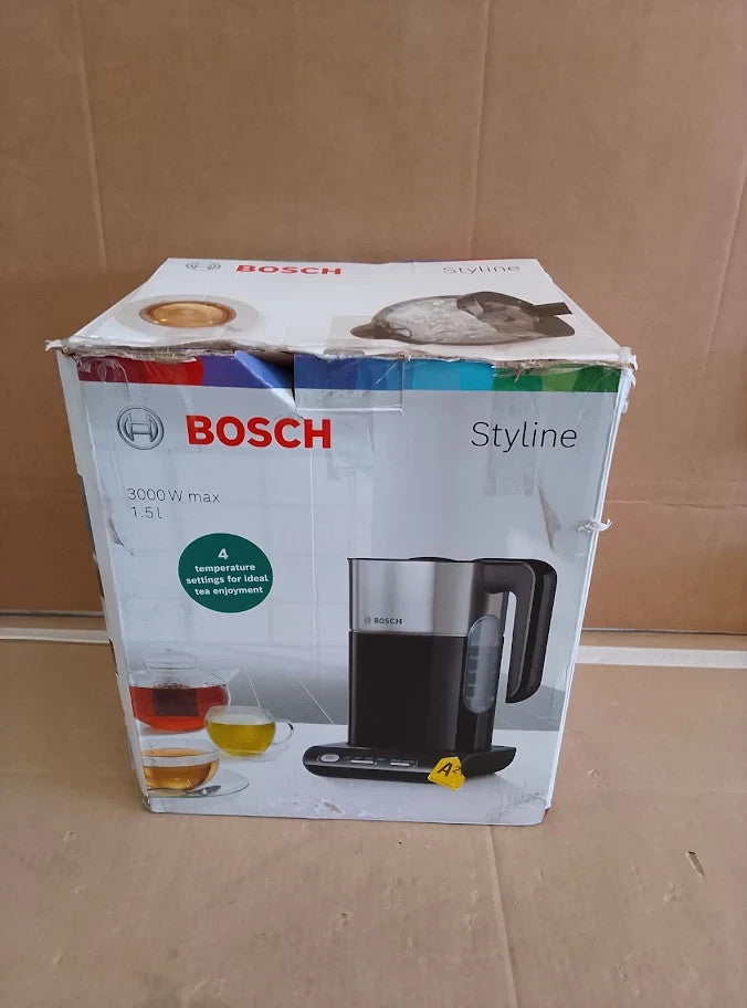 Bosch Styline TWK8633GB Variable Temperature Cordless Kettle 1.5L 3000w New