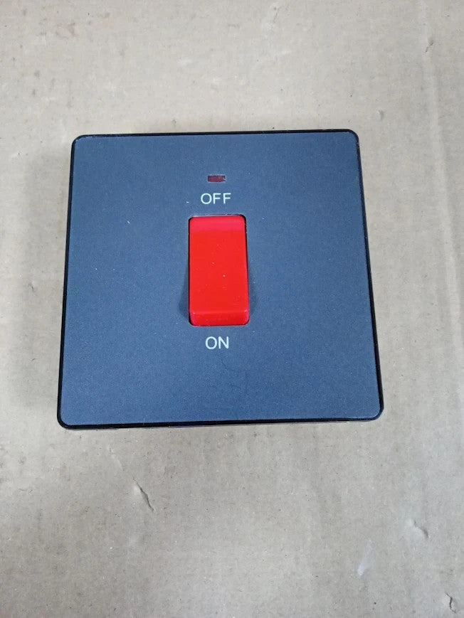 BG Electrical Cooker Control Switch LED Power Indicator Single 45A PCDMG74B New