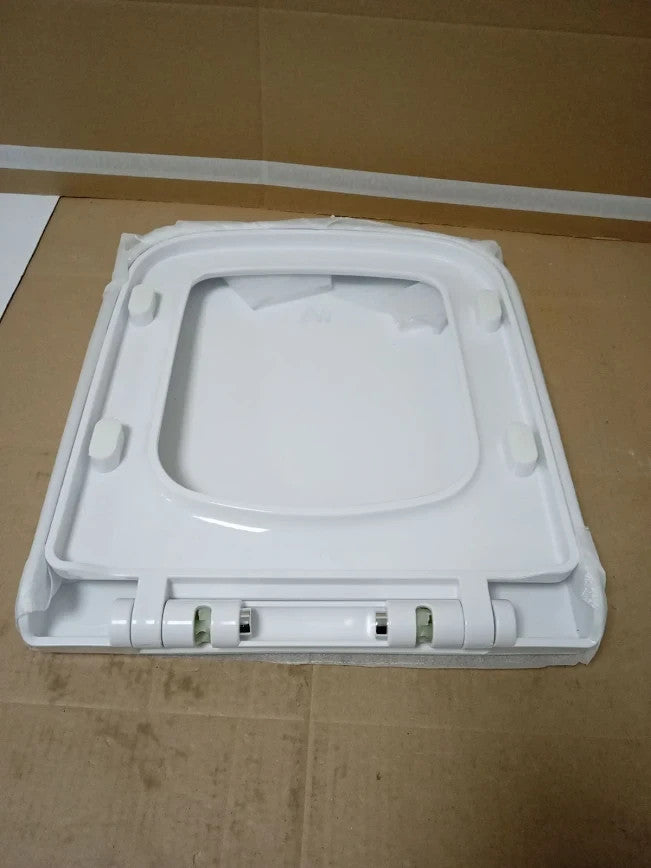 Rectangular Square Soft Close Toilet Seat Quick Release Loo Seat 42x36cm