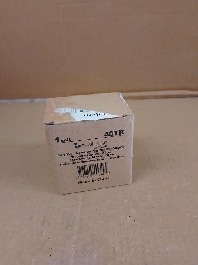 Newhouse Hardware 40TR 24 Volt 40vA Wired Door Bell Transformer Powering New