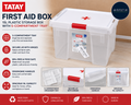 TATAY First Aid Box 15L Plastic Storage Lid 5 Compartment Tray 25x36x26cm New