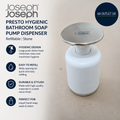 Joseph Joseph Presto Hygienic Bathroom Soap Pump Dispenser Refillable Stone
