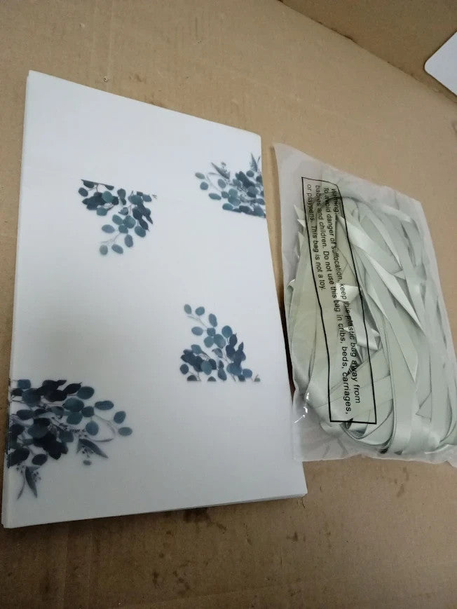 MotiMind 100pc Greenery Eucalyptus Pre Folded Vellum Jackets 5x7 Invitations New