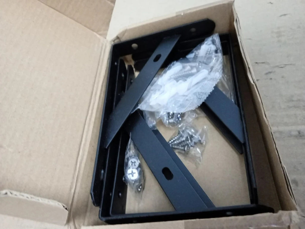 6 Pack Shelf Bracket Heavy Duty Alloy Steel Triangle 6in Right Angle New