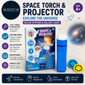 Science4you Space Torch Projector Kids Solar System Galaxy Light Age 4+ Design