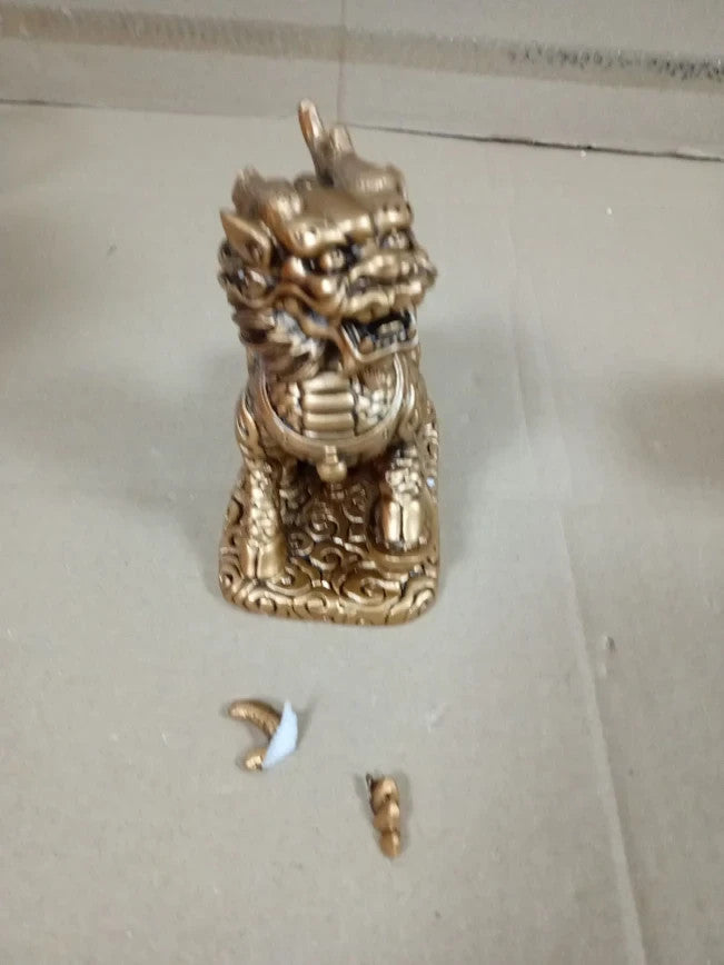 Lachineuse QiLin Couple Figurines Feng Shui Chi Lin Negative Energy Protection