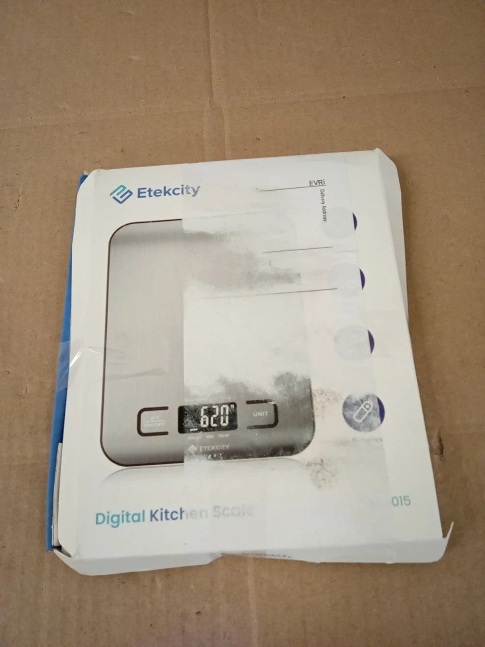Etekcity Digital Kitchen Scales Professional Food Weighing LCD 1g To 5kg Silver