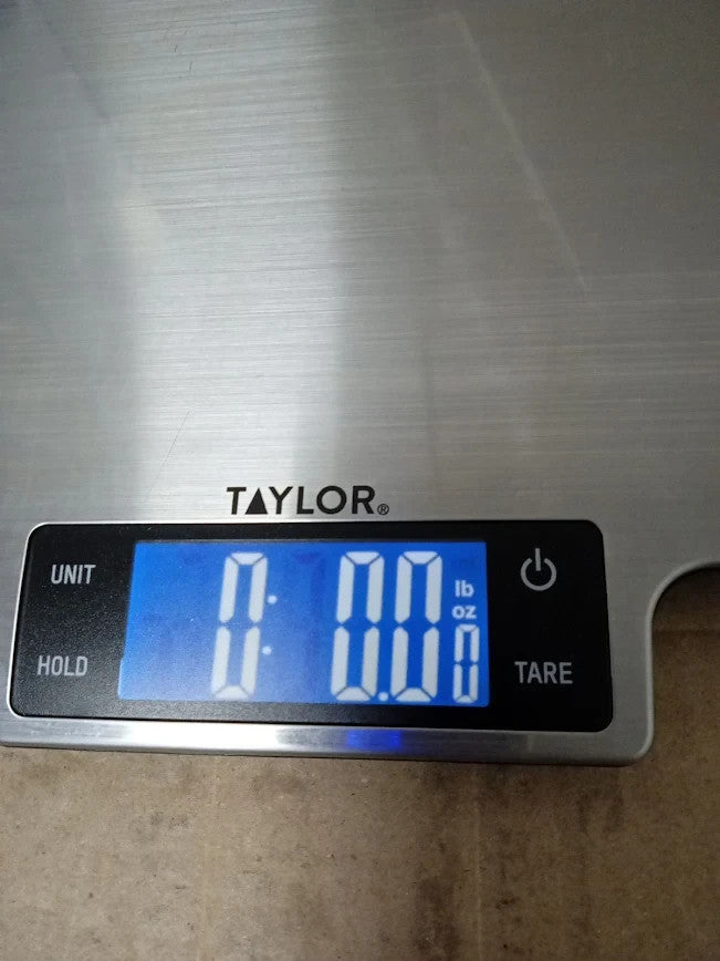 Taylor Pro Digital Large Kitchen Food Scales Standard Tare Feature 10kg Silver