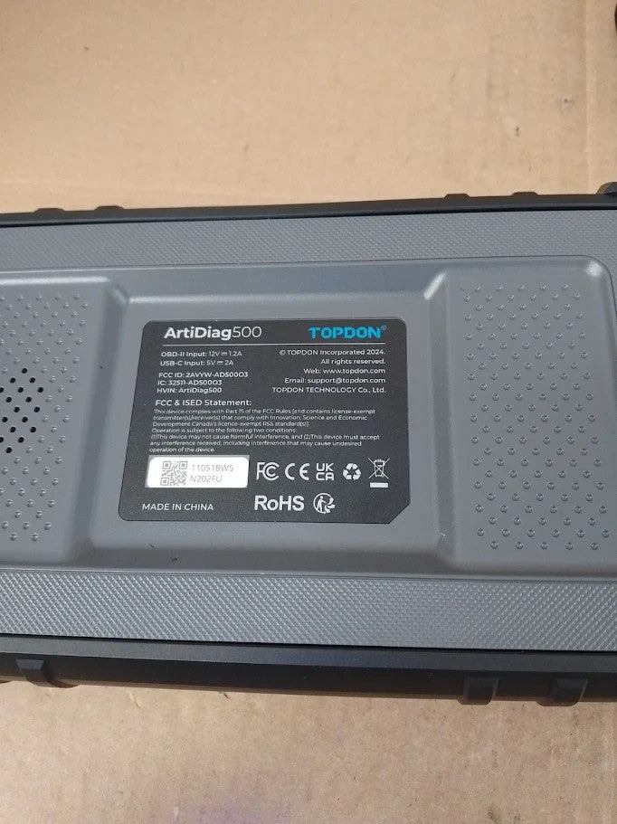 Topdon OBD2 Code Reader Scanner ArtiDiag500 Engine ABS SRS Transmission