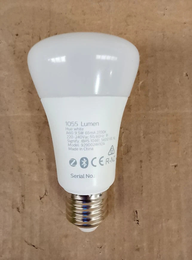 Philips Hue White E27 Lamp Single Pack 1x1055lm Dimmable Warm White New