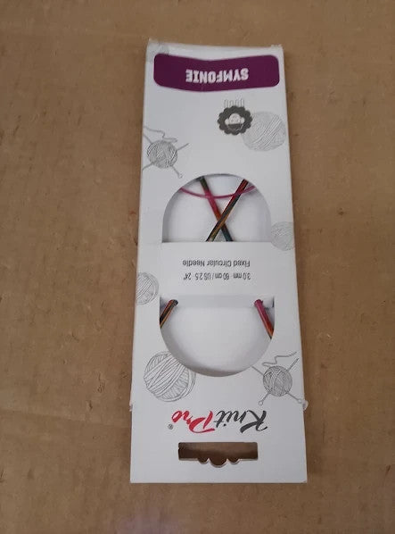 Knitpro Symfonie Fixed Circular Needles Birch Wood 24in 60cm 3.00mm New
