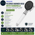 Yeaupe Filtered Shower Head Handheld 6 Modes High Pressure Wall Mounted