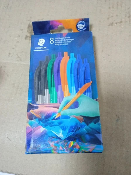 Steadler Ballpoint Pens Rainbow Medium Retractable Pen Multiverse Design New