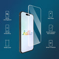 Ailun Glass Screen Protector iPhone 16 15 15 Pro 6.1in Display Tempered New