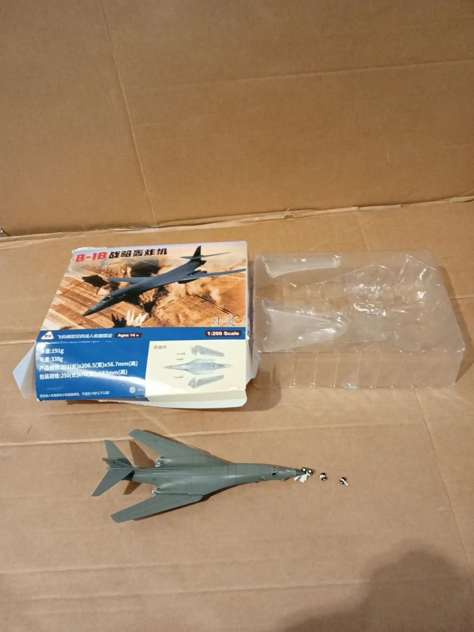 NUOTIE 1/200 B1B Lancer Strategic Bomber US Airforce Aircraft Model American