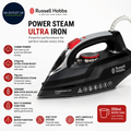 Russell Hobbs 20630 Steam Iron 3100W 210g/min Extra Boost 70g/min Ceramic
