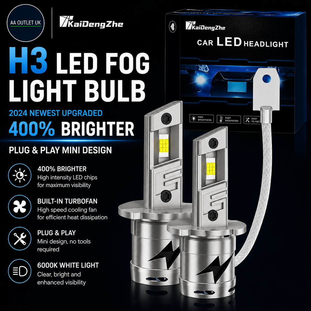 KaiDengZhe H3 LED Fog Light Bulb 2024 Newest Upgraded 400% Brighter Really Plug