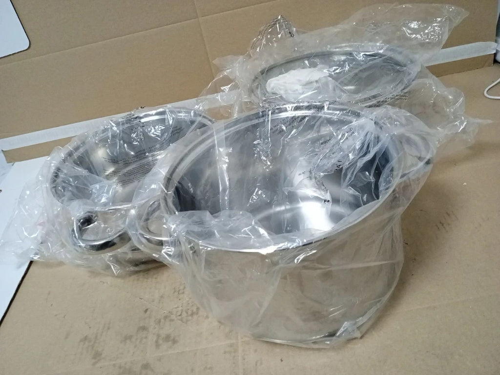 KitchenCraft 3 Food Steamer Pan Stock Pot Steamer 3 Tier Induction Safe 22cm
