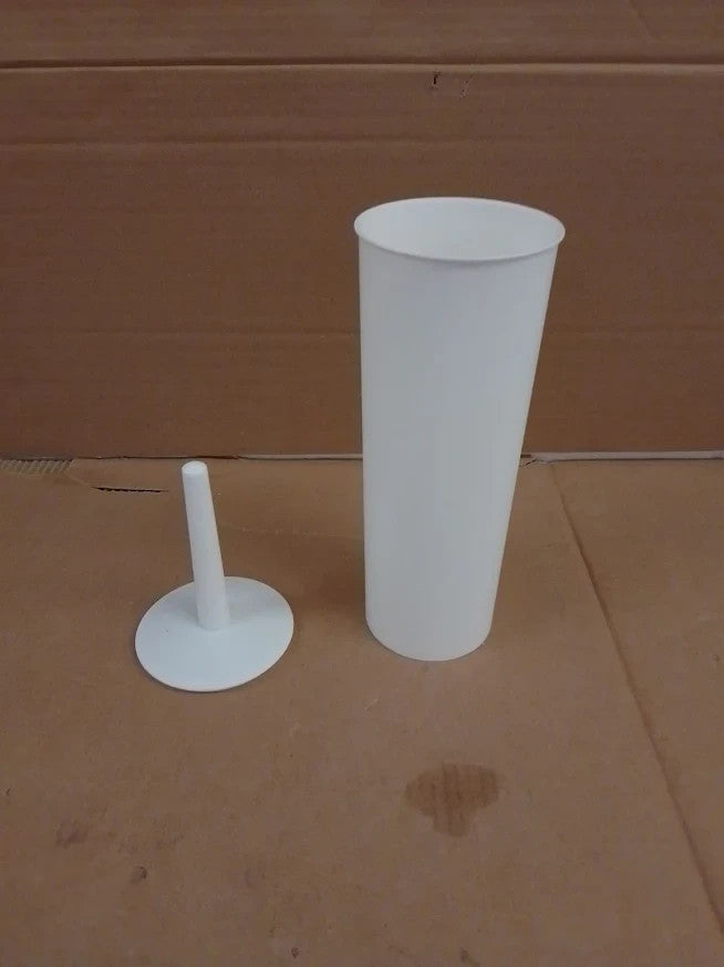 Home Essentials Plastic Toilet White Bathroom Cleaning Holder Polypropylene