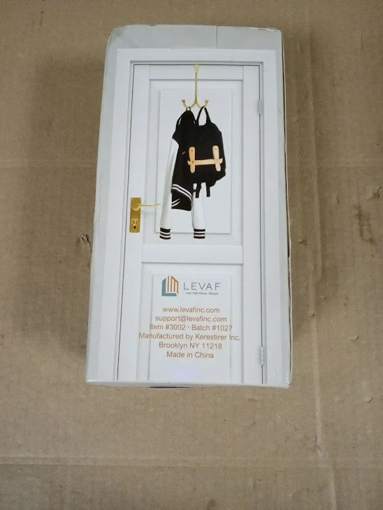 Levaf 2 Pack Over The Door Hooks 2 Hang Heads Snug Fit Pads Heavy Duty New