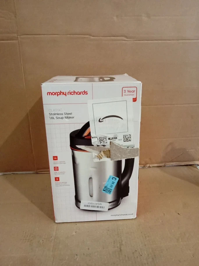 Morphy Richards Classic Soup Maker 1.6L Multi Settings Led Displayed Panel