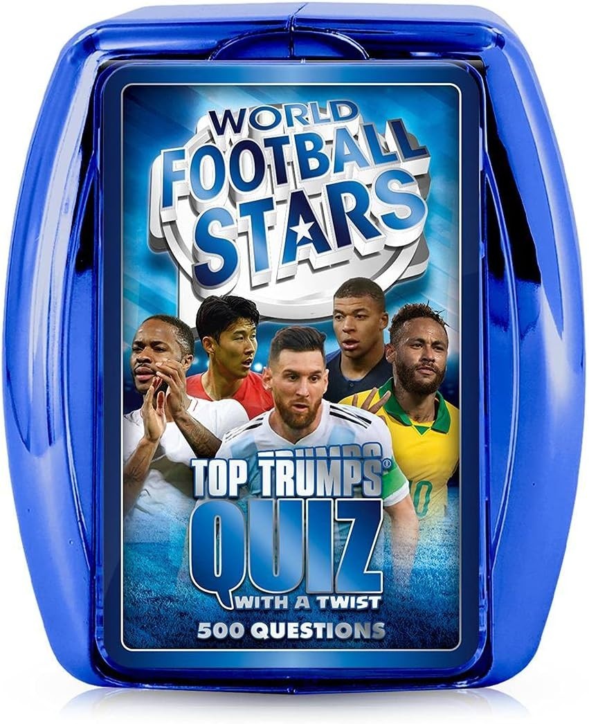 Top Trumps World Football Stars Quiz Game 500 Questions Cardboard New