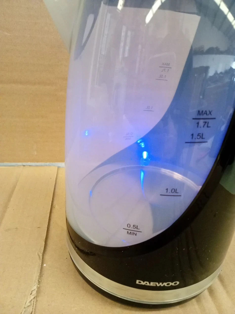Daewoo LED Kettle Colour Changing Kettle LED Illumination When Boiling 360° 1.7L