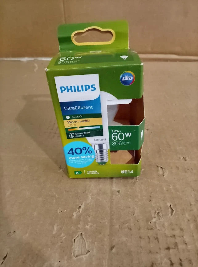 Philips LED UltraEfficient Frosted P45 Bulb E14 Small Edison Screw Energy Class