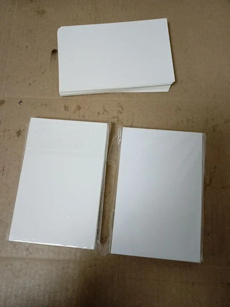 100pcs Blank Card Paper Postcard A6 White 350gsm White Blank Postcards New