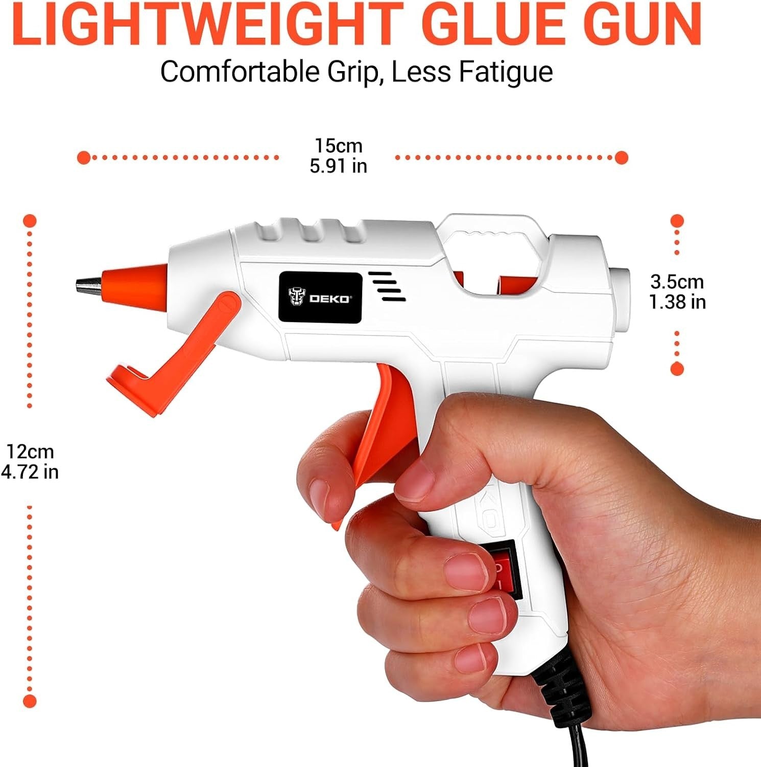 Deko Mini Hot Glue Gun Kit 20W 30x7mm Glue Sticks School Projects DIY New