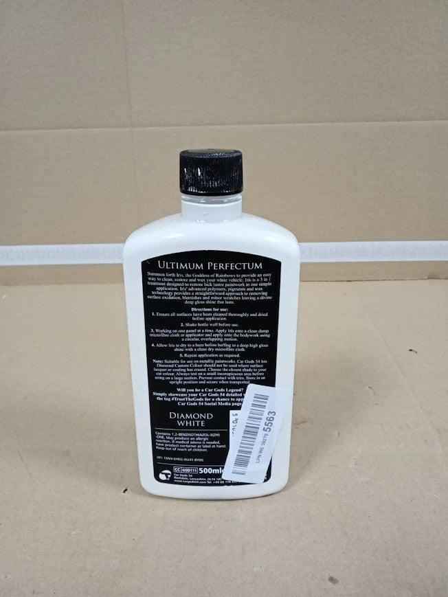 Car Gods Iris Custom Color White 3 In 1 Polish Wax Colour Restorer Scratch 500ml