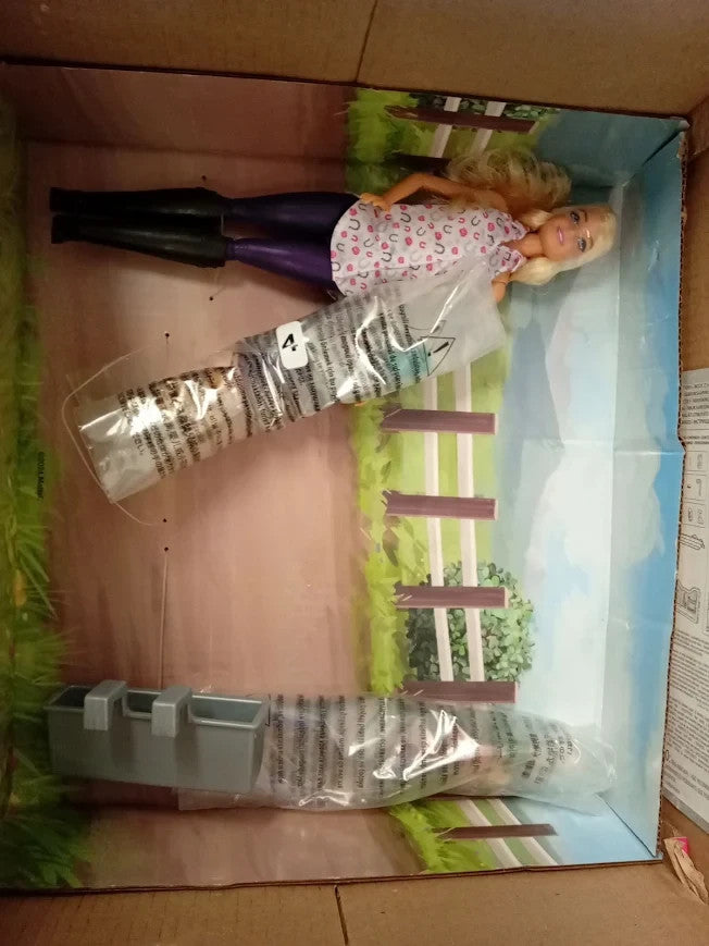 Barbie Toy Stable Playset Doll Horse Accessories Areas Play Inspired JDN43