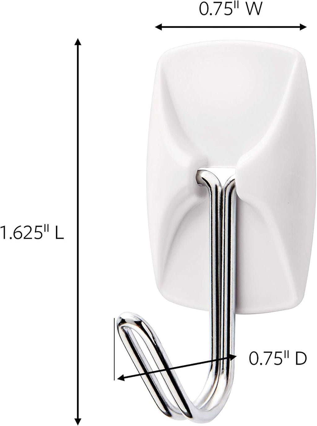 Command Small Wire Hook White Value Pack of 8 Hooks Damage Free New
