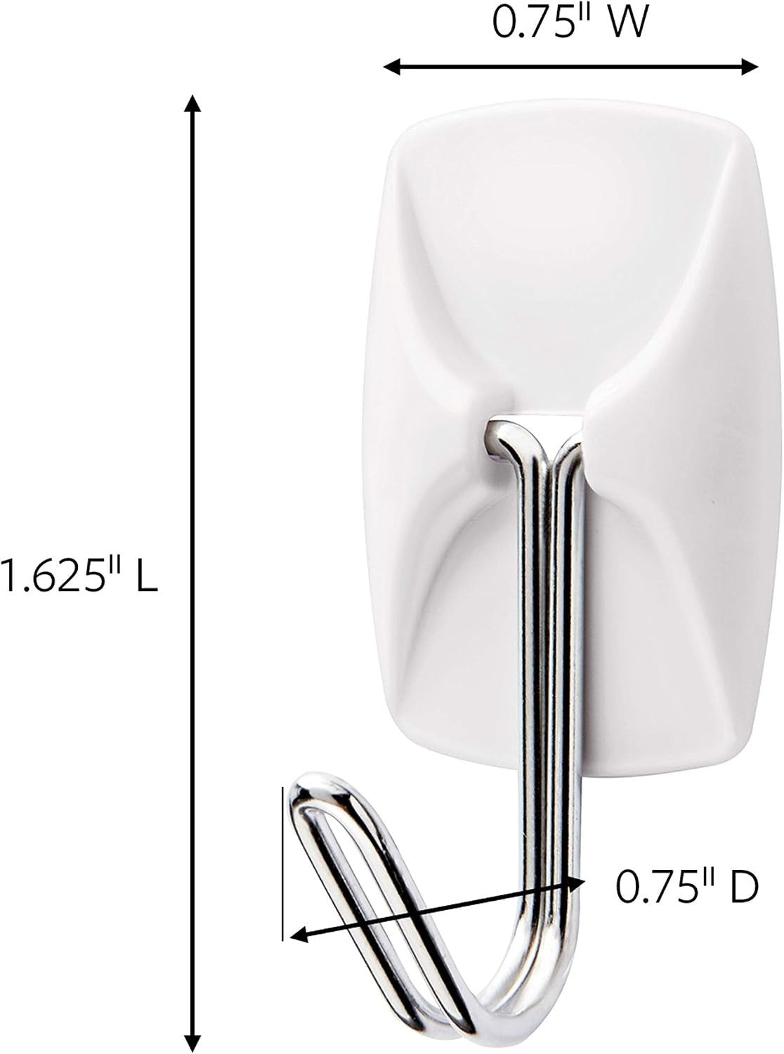 Command Small Wire Hook White Value Pack of 8 Hooks Damage Free New