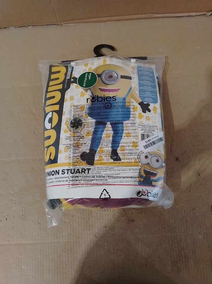 Rubies Official Minions Stuart Inflatable Adult Costume One Size Halloween New