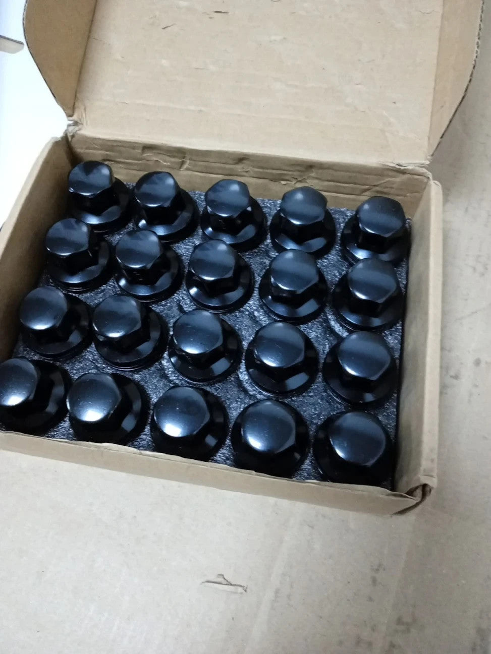 ESynic Wheel Nuts Set 20 Pieces RRD500510 Range Rover Sport 2005-2013 Black New